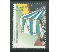 C2087 O CIRCO BRASILEIRO PALHAÇO E CIRCO 98 - 10.242a  Mint